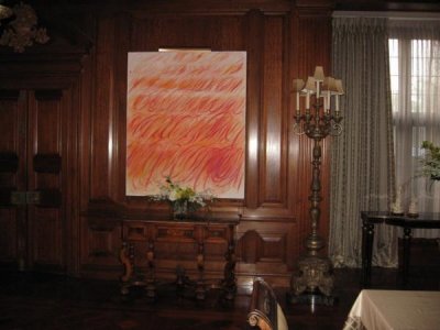 A painted Cy Twombly copy for a TV Pilot