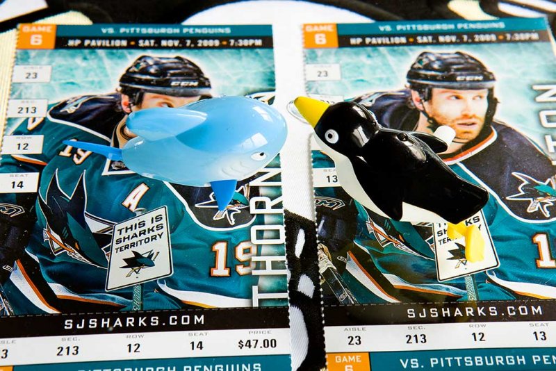Penguins and Sharks face off