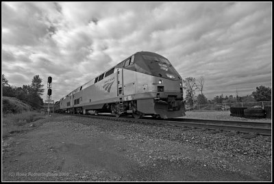 Amtrak #8 @ Lowell B&W