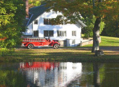 vintage firetruck