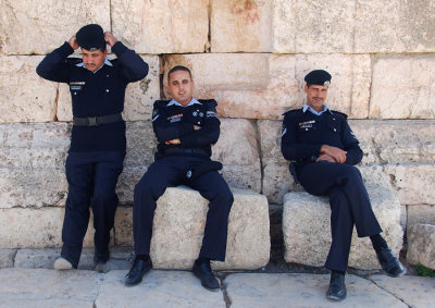 Guarding Jerash