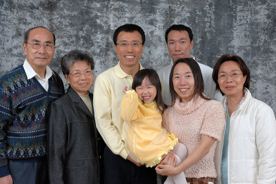 Family portrait in my mini home studio!