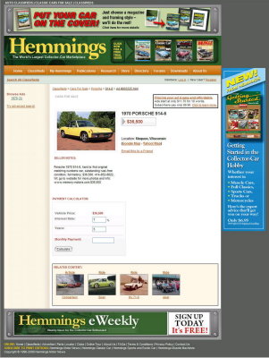 Hemmings Sales Ad Asking 36.5K 1970 Porsche 914-6 sn 914.043.1688.jpg