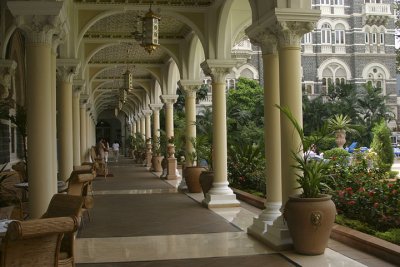 Taj Mahal Hotel Mumbai - arcade leading to restaurant.jpg
