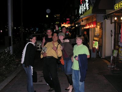Heading back to the train station. We took a train from the hotel to downtown Kobe, it was fun.