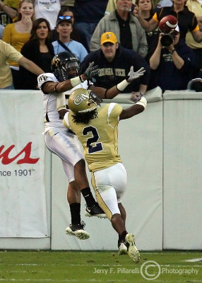 Georgia Tech CB Mario Butler is not able to stop a Wake Forest WR Brown touchdown reception