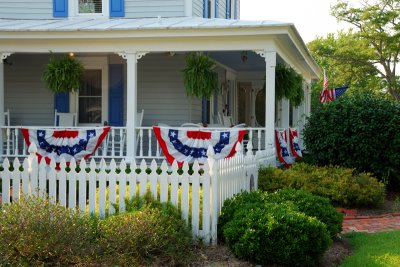 Patriotic porch