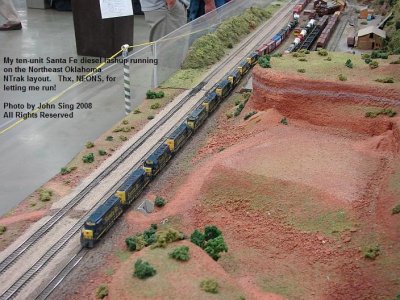 JS Sat fc My Santa Fe diesel lashup running on NEONS NTrak layout.jpg