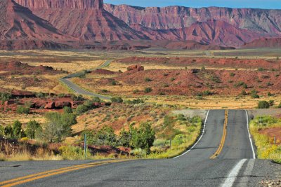 State Route 128 approaching Moab