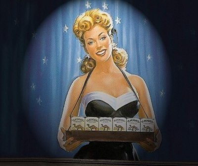 the lucky cigarette girl