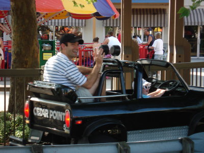 enjoying Cedar Point