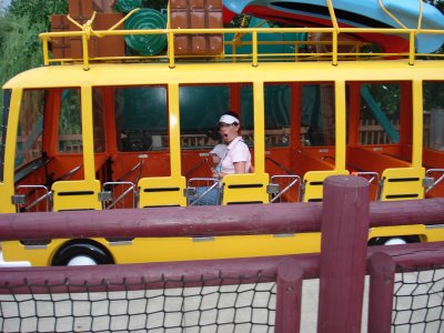 Snoopy's bus ride at Cedar Point