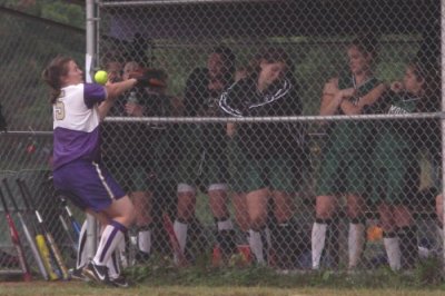 Lindsey Smashes Into Dugout