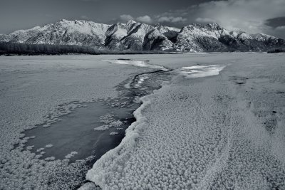 Frozen Knik River 11-21-09