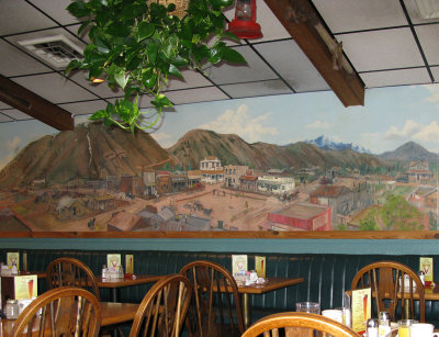 Nice Mural i n Jackson Hole Restaurant