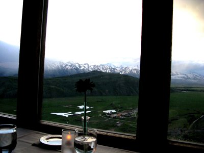 Perfect Dinner Table View at The Granary, Jackson Hole