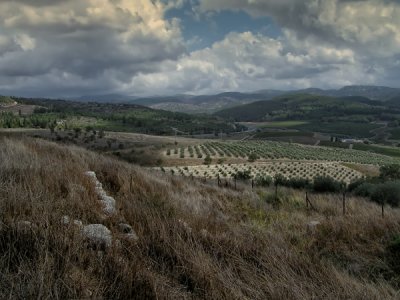 Storm clouds.