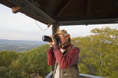 Jim shooting from the Woodstock Tower