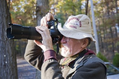 Jim shooting on Devil's Hole Mountain
