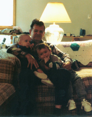 John Harley with his two grandsons, Gregory Paul & Andrew John. 