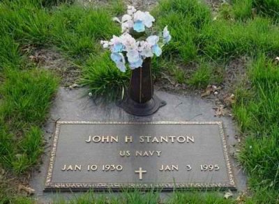 John was the only child born to, Kirk Stanton & his wife, Ethel [Miller] Stanton, on 10 January 1930, in St. Joseph, Buchanan, MO. On 27 January 1949, in Troy, Doniphan, KS, he married, Ruth Anna Kimsey. Together this couple would share 02 children. Ruth Anna died 31 December 1974 & is buried in White Chapel Memorial Gardens Cemetery in Gladstone, Clay, MO. On 19 July 1975 in Gladstone, John married, Sarajane [Coatney] Mann. Together this couple reared John's two girls & Sarajane's two boys from her own previous marriage. John died 03 January 1995, in Smithville, Clay, MO and is buried next to his first wife, Ruth Anna. John was as cool as they come. Richard Mann, stepson of J.H. Stanton, took this photograph and owns the orginal copy.