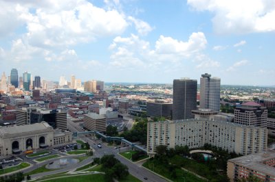 Another view from atop the Liberty Memorial Monument to the Great War, 1914-1918.