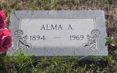 Alma died in Newberry, Luce, MI on 15 April 1969. She's buried with her husband in Forest Home Cemetery, Newberry, Luce, MI. 