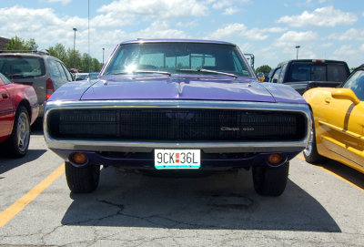 We attended, or tried to, a car show this weekend. It was free, thus unorganized & a complete cluster. These cars were just parked in parking spots & you couldn't really get any decent shots of them. Still, this Dodge is a classic that I simply could not ignore.