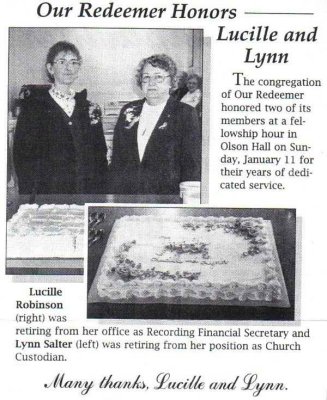 Scanned from a newspaper artle about one of the organizations Lucille belonged to. 