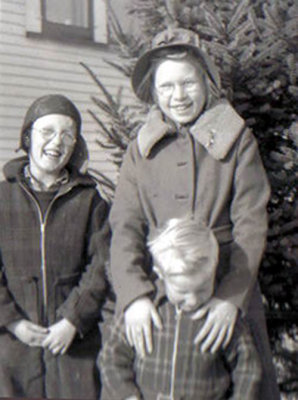 Shown above are, Paul Richard Mattson, with his sister, Eleanor Jean Mattson, and, his brother, William Andrew Mattson. 