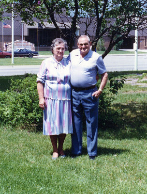 Leon August St. Calir & his wife, Esther Emilia [Deloria] St. Clair.