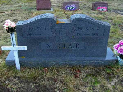 Nelson Walter St. Clair was the second child of nine and the second son born to, Austin Newton St. Clair & his wife, Vera Constance [Marks] St. Clair on, 14 October 1911 in, Tower, Presque Isle, MI. On 24 December 1939 in Michigan he married, Pansy L. Browning. Together this couple would share two children. Nelson died in Dollarville, Luce, MI on 14 January 1980 and is buried in Forest Home Cemetery, Newberry, Luce, MI.  
