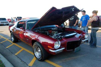 My sister had a 1970 Camaro; a blue one with baby moons for wheels. It had a 350 engine and a two speed transmission. Yeah, TWO speed automatic.