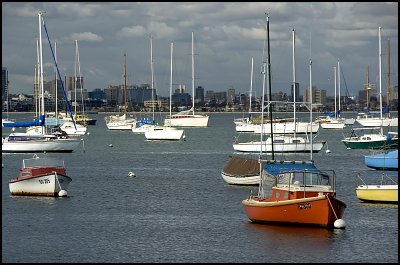 Melbourne CBD from WIlliamstown 6