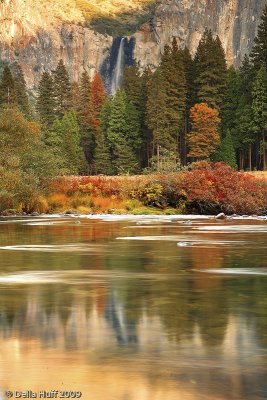 Autumn Reflection, Bridalveil Falls, Yosemite