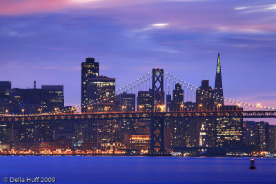 Bay Bridge Blue Hour, San Francisco