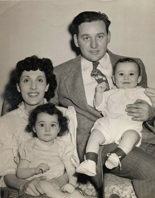 L-R Grandmother Della; my mom, Joyce; Grandfather Thomas; Uncle Tommy