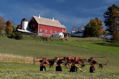 Vermont Farm with Tiller