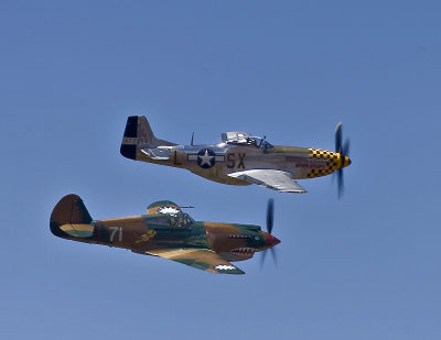P-40C & P-51D