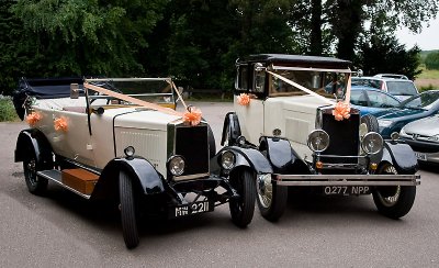 Old Time Wedding Cars  by Andrew Swan