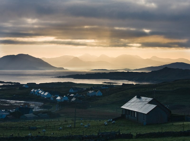 View from Inishbofin looking towards Letterfrack Co. Galway