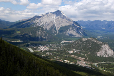 Vue du Mont Sulphur - Ville de Banff