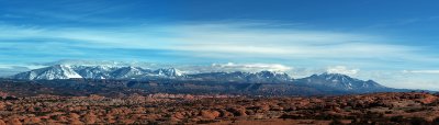 La Sal Mountains Panorama (8 shots stitched)