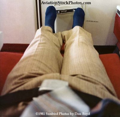 1981 - first class almost lie-flat seat onboard Pan Am B747SP-21 N533PA Clipper New Horizons nonstop SYD-LAX
