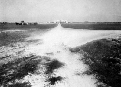 1935 - Roadwork at Miami Municipal Airport in NW Dade County, Florida