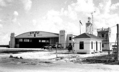 1930 - Curtiss-Wright Corporation aircraft hangar at Miami Municipal Airport in Northwest Dade County