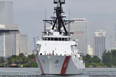 The USCGC BERTHOLF (WMSL 750) coming out of the Port of Miami, photo #1950
