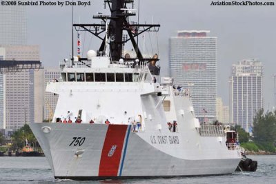 The USCGC BERTHOLF (WMSL 750) coming out of the Port of Miami, photo #1952