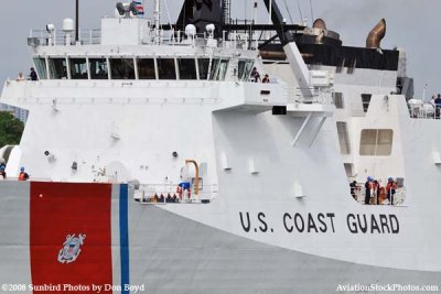 The USCGC BERTHOLF (WMSL 750) turning north after leaving Government Cut at Miami Beach, #1959