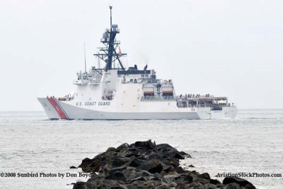 The USCGC BERTHOLF (WMSL 750) turning north after leaving Government Cut at Miami Beach, #1981
